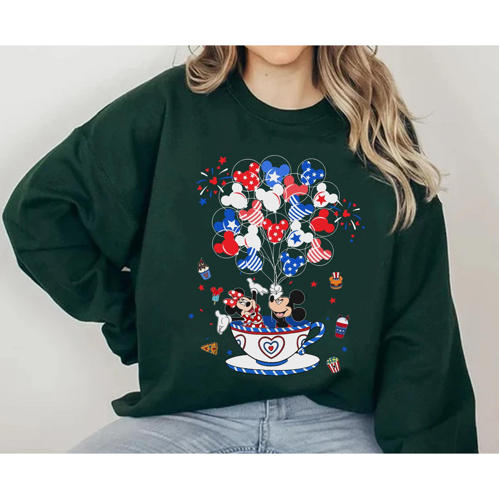 Patriotic Mickey And Minnie Balloon Tea Cup Shirt  Happy 4Th Of July Disney T-shirt  Disney Independence Day Outfits  Walt Disney World - 5.jpg