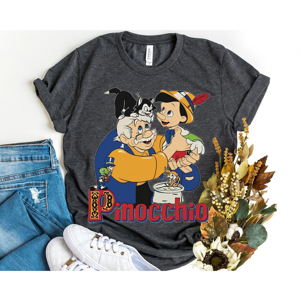 Pinocchio And Geppetto Shirt Retro 90s Disney T-shirt Walt Disney World Magic Kingdom Park Disneyland Trip Gift - 5.jpg