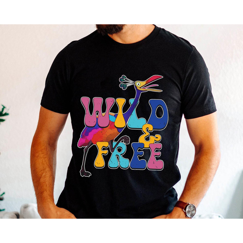 Pixar Up Movie Kevin Wild And Free Shirt Disney Kevin Up Up Movie Merch Walt Disney World Fantasyland Disneyland Trip Outfits - 5.jpg