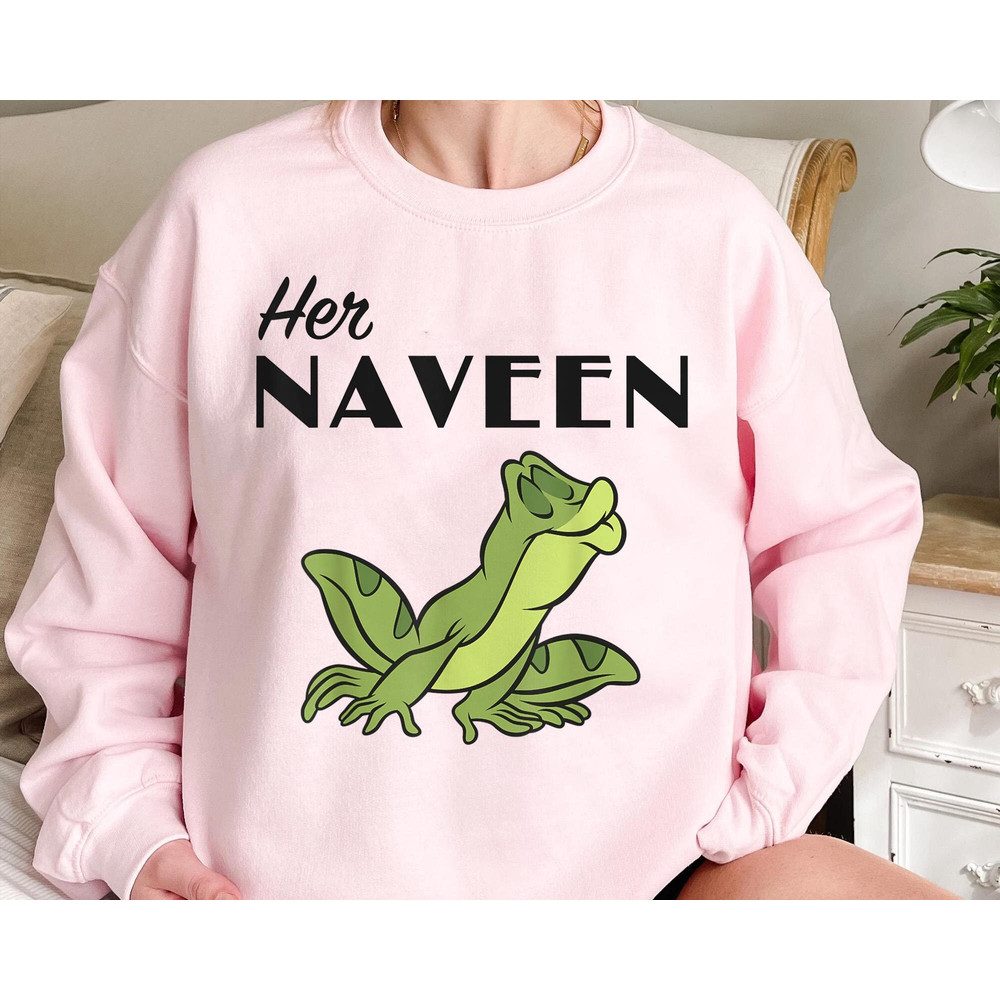 Princess and Frog Her Naveen His Tiana Shirt Disney Valentine's Day Couple Matching T-shirt Disney Disneyland Vacation Trip Tee - 4.jpg