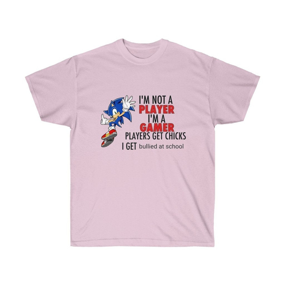 I'm Not A Player I'm A Gamer Players Get Chicks I Get Bullied At School - Meme shirt - Funny T shirt - 3.jpg