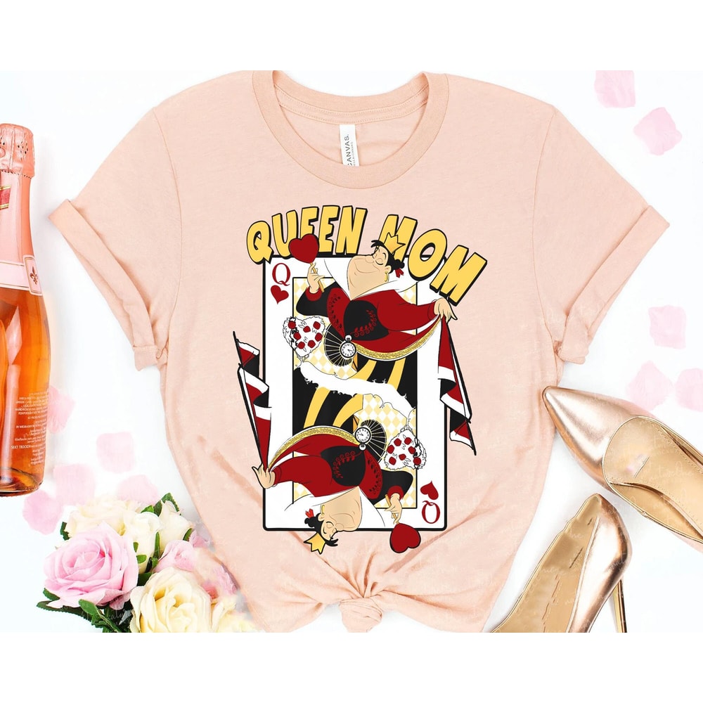 Queen Mom Queen Of Hearts Playing Card Shirt Alice In Wonderland Disney Mom T-shirt Mother's Day Gift Gift For Mom Disneyland Trip - 3.jpg
