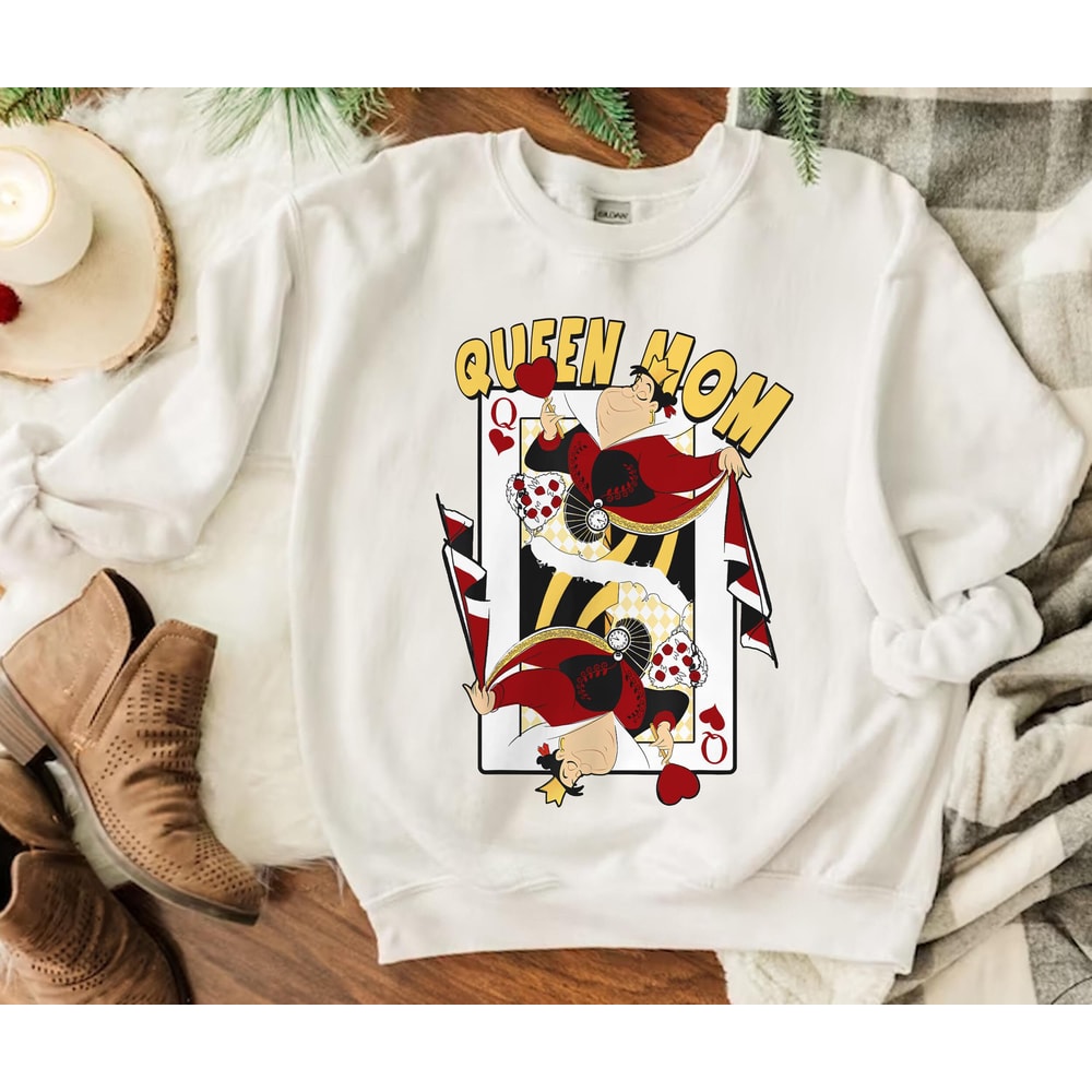 Queen Mom Queen Of Hearts Playing Card Shirt Alice In Wonderland Disney Mom T-shirt Mother's Day Gift Gift For Mom Disneyland Trip - 5.jpg