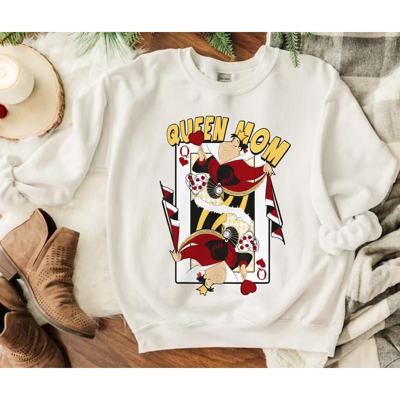 Queen Mom Queen Of Hearts Playing Card Shirt Alice In Wonderland Disney Mom T-shirt Mother's Day Gift Gift For Mom Disneyland Trip - 5.jpg