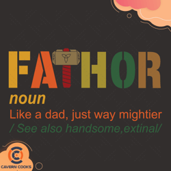 fathor like dad just way mightier hero classic svg