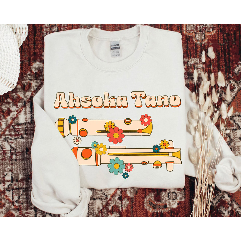 Retro 70s Ahsoka Tano Jedi Shirt Star Wars Lightsaber Floral T-shirt Galaxy's Edge Disney's Hollywood Studio Shirt Disneyland Trip - 2.jpg