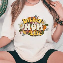 retro 70s disney mom life shirt / mother floral