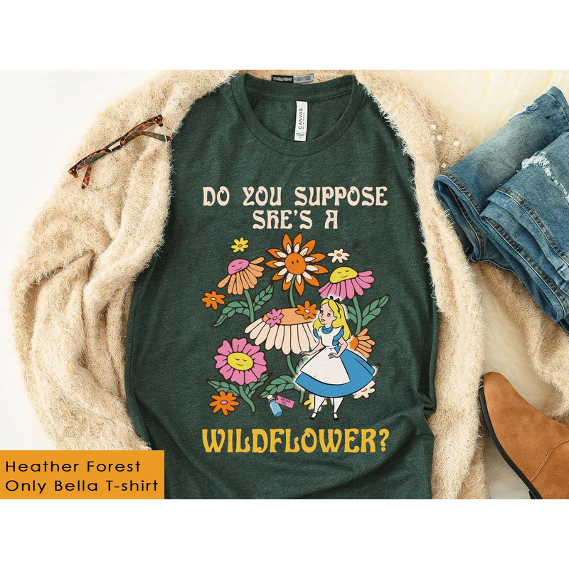 Retro 70s Alice In Wonderland Do You Suppose She’s A Wildflower Shirt Walt Disney World Disneyland Trip Outfits Magic Kingdom - 5.jpg