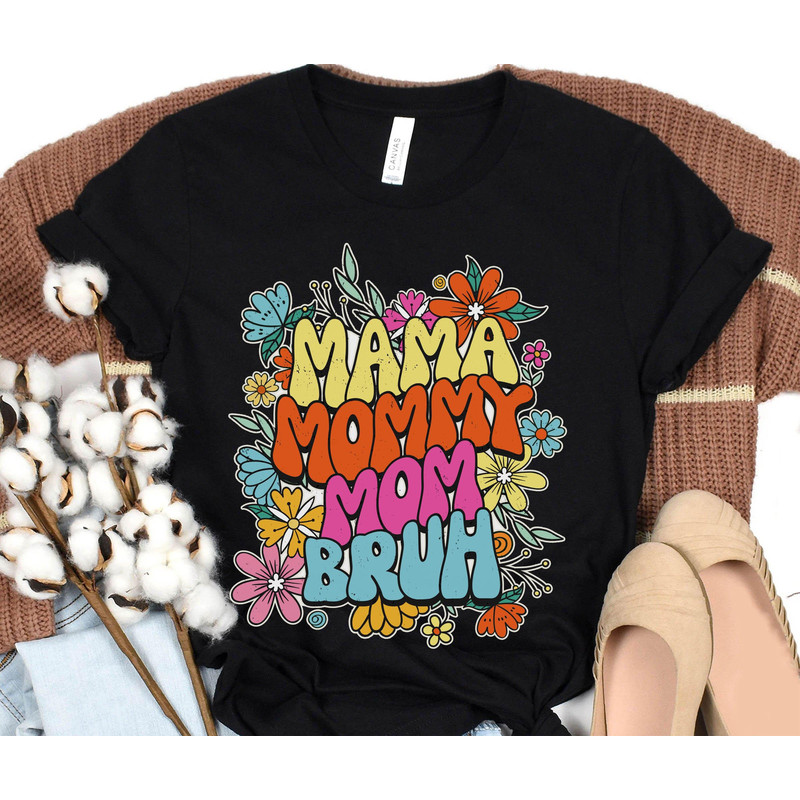 Retro 70s Mama Mommy Mom Bruh Shirt Mom Floral T-shirt Mother Life Sarcastic Mom Motherhood Shirt Mother's Day Gift Gift For Mom - 3.jpg