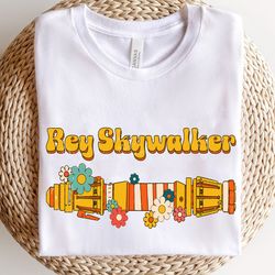 retro 70s rey skywalker jedi shirt / star wars