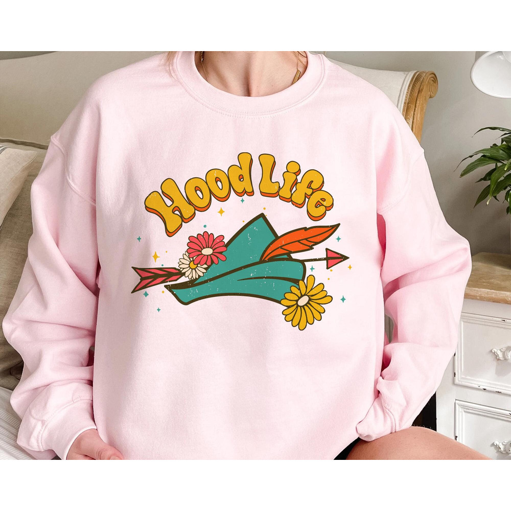 Retro 70s Robin Hood Hat Floral Hood Life Shirt  Funny Disney T-shirt  Magic Kingdom Park  Walt Disney World  Disneyland Trip Outfits - 3.jpg