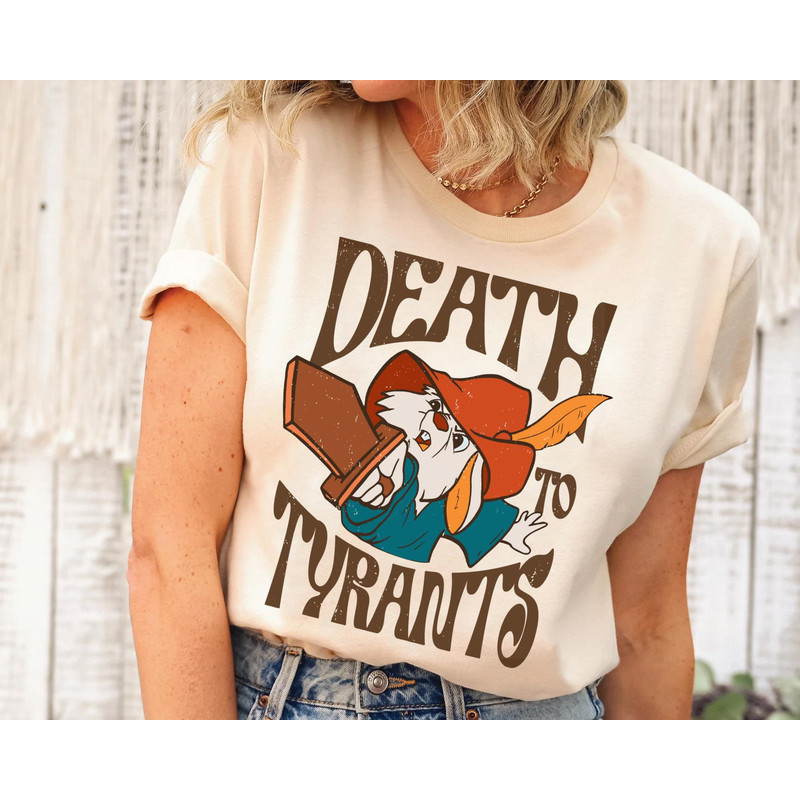 Retro 70s Skippy Rabbit Death To Tyrants Shirt Robin Hood Disney T-shirt Magic Kingdom Walt Disney World Disneyland Trip Outfits - 3.jpg
