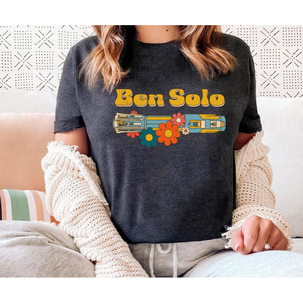 Retro 70s Star Wars Ben Solo Jedi Shirt Kylo Ren Lightsaber T-shirt Disney's Hollywood Studio Shirt Disneyland Galaxy's Edge Trip - 1.jpg