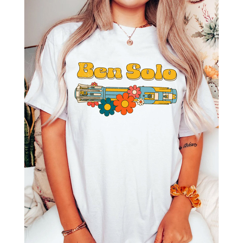 Retro 70s Star Wars Ben Solo Jedi Shirt Kylo Ren Lightsaber T-shirt Disney's Hollywood Studio Shirt Disneyland Galaxy's Edge Trip - 2.jpg