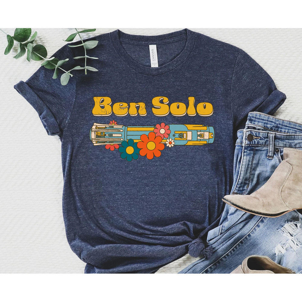 Retro 70s Star Wars Ben Solo Jedi Shirt Kylo Ren Lightsaber T-shirt Disney's Hollywood Studio Shirt Disneyland Galaxy's Edge Trip - 4.jpg