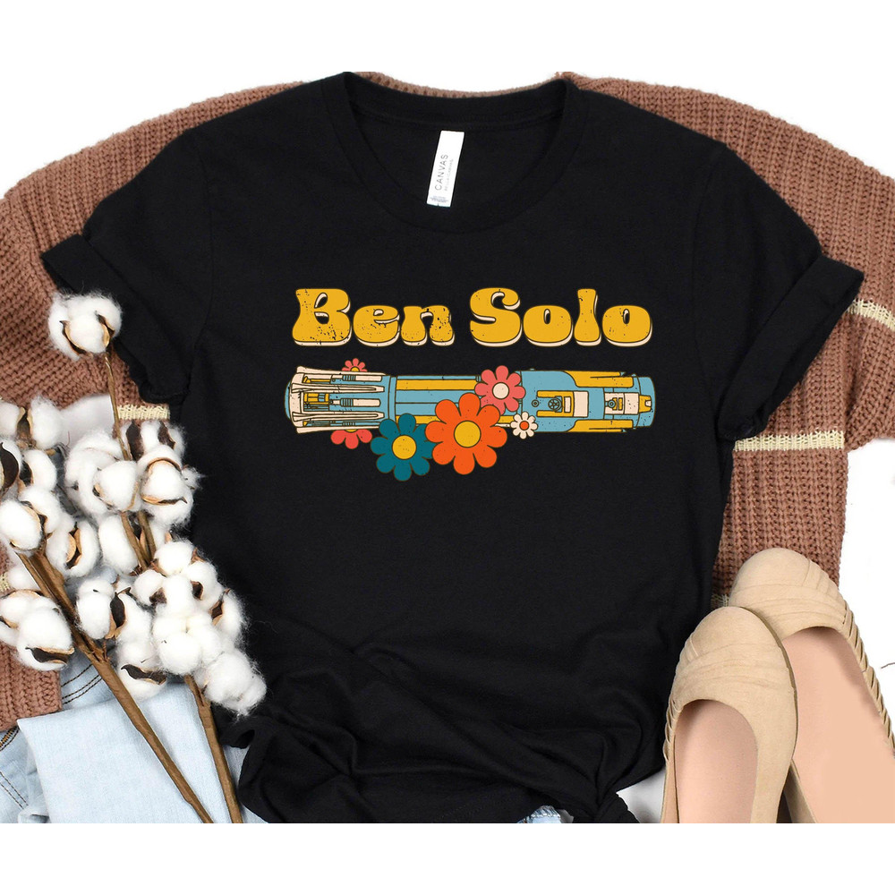 Retro 70s Star Wars Ben Solo Jedi Shirt Kylo Ren Lightsaber T-shirt Disney's Hollywood Studio Shirt Disneyland Galaxy's Edge Trip - 5.jpg
