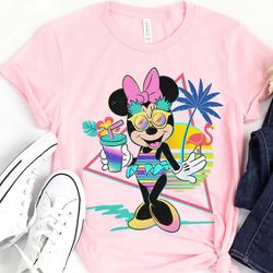 retro 80s disney minnie mouse unicorn stripes p