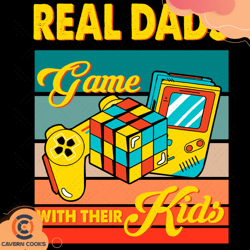real dad game with their kids svg, fathers day svg