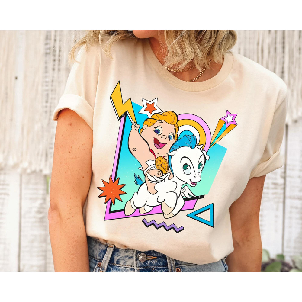 Retro 90S Baby Hercules and Pegasus Shirt Disney Hercules Shirt Walt Disney World Tee Disneyland Family Vacation Trip - 4.jpg