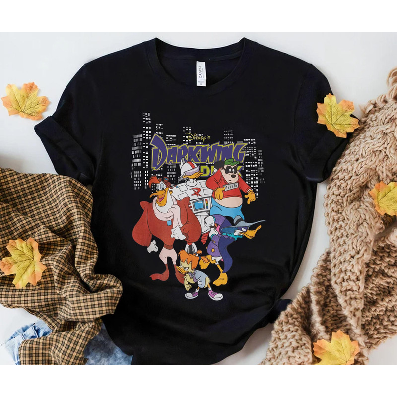 Retro 90s Darkwing Duck Shirt Disney Superhero Duck Comedy TV Series T-shirt Walt Disney World Magic Kingdom Park Disneyland Trip - 1.jpg