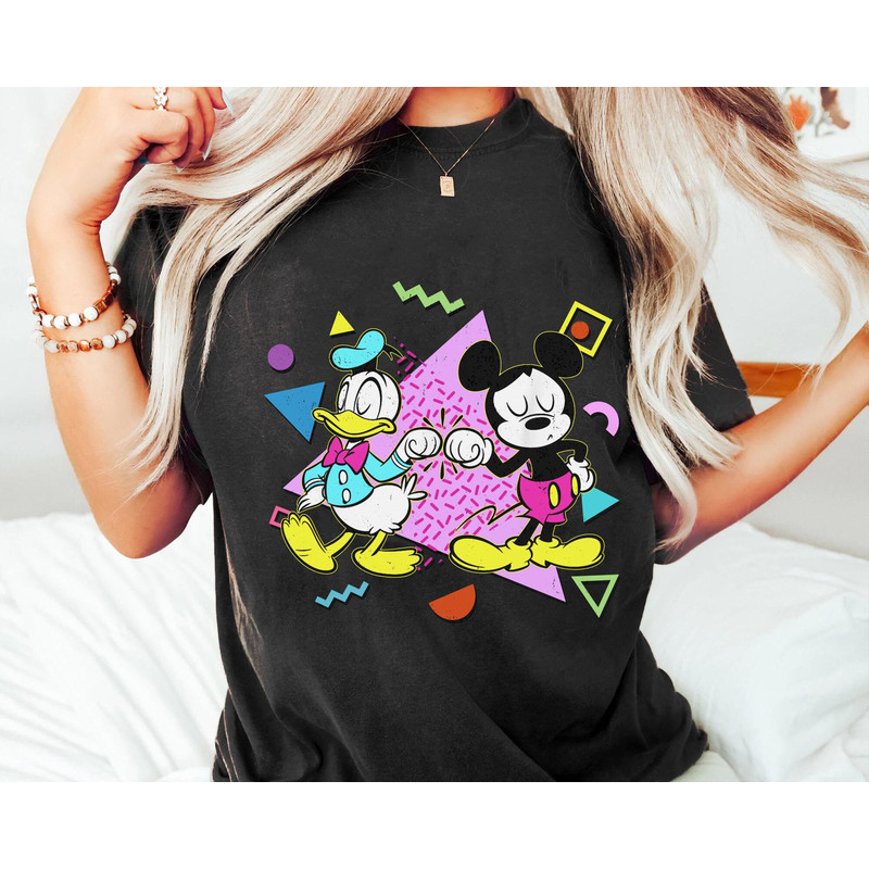 Retro 90s Disney Mickey Mouse And Donald Duck Best Friends Shirt Disney Bff Matching Tee Disneyland 2023 Trip Disney Birthday Gift - 4.jpg