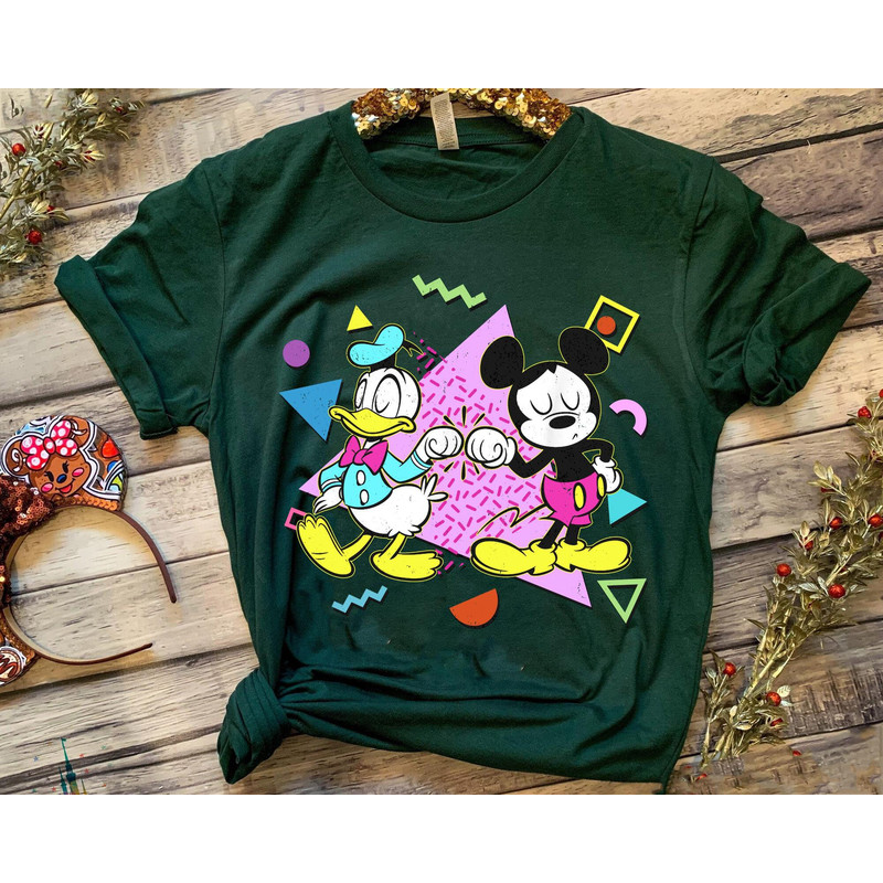 Retro 90s Disney Mickey Mouse And Donald Duck Best Friends Shirt Disney Bff Matching Tee Disneyland 2023 Trip Disney Birthday Gift - 5.jpg