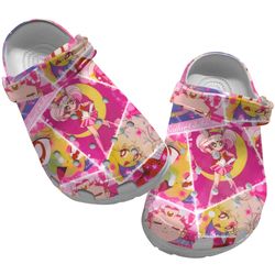 anime clog shoes, sailor moon clog shoes unisex, sailor moon sandals, anime crocs, anime sandals, sailor moon crocs
