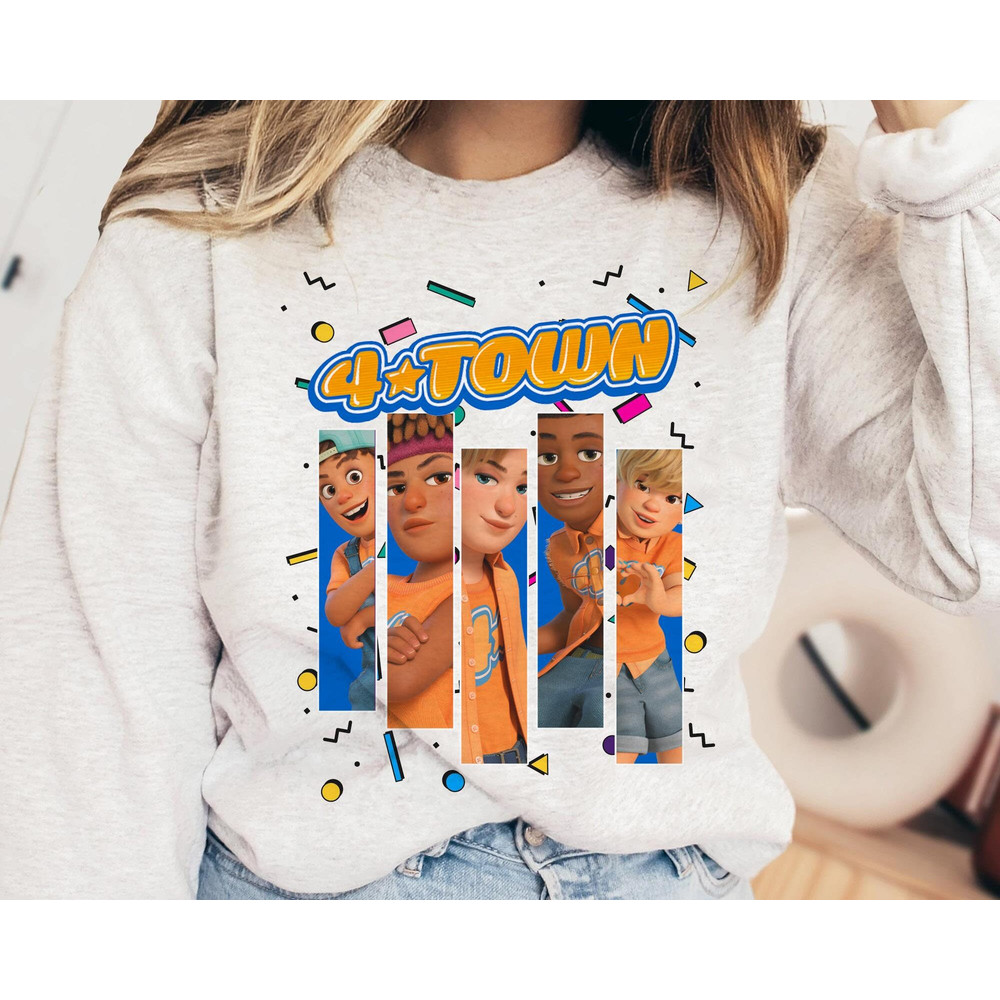 Retro 90s Disney Turning Red Boy Band 4 Town Shirt Magic Kingdom Tee Walt Disney World Disneyland Trip Outfits Disney Birthday Gift - 4.jpg