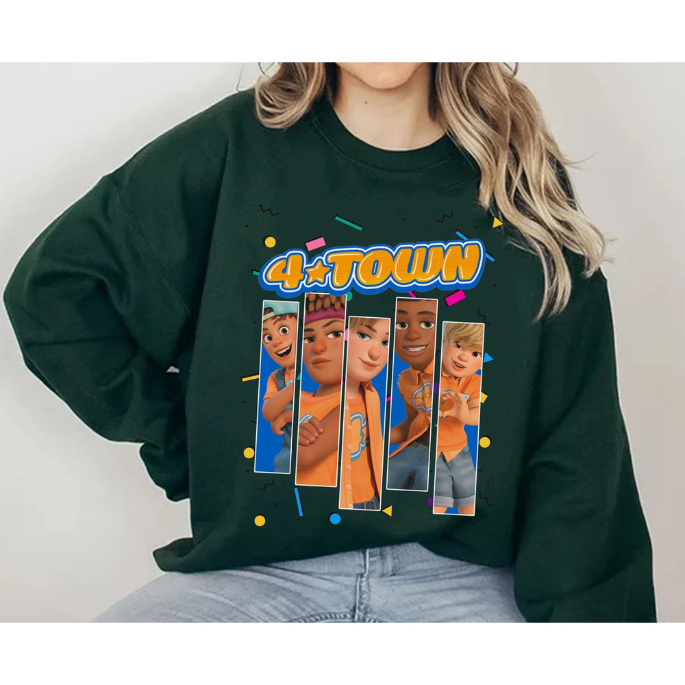 Retro 90s Disney Turning Red Boy Band 4 Town Shirt Magic Kingdom Tee Walt Disney World Disneyland Trip Outfits Disney Birthday Gift - 5.jpg