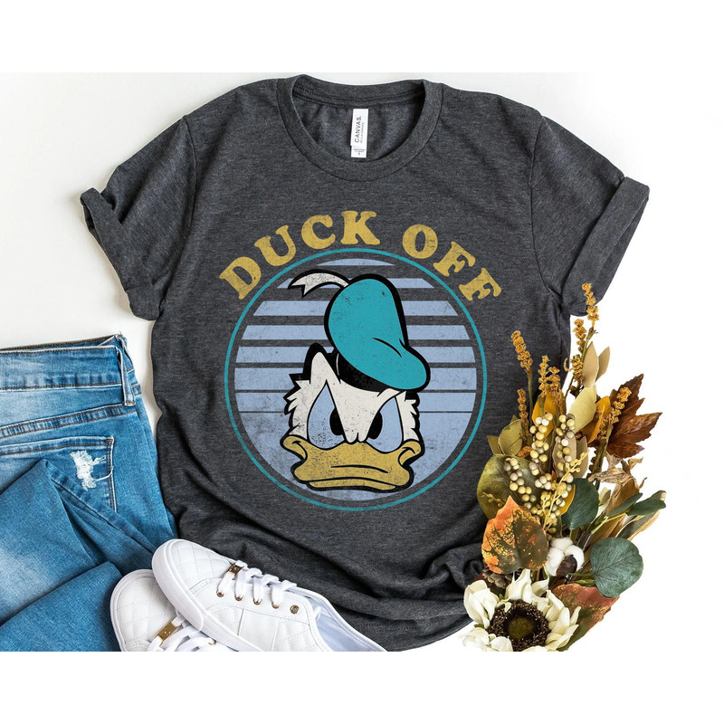Retro 90s Donald Duck Off Shirt Disney Grumpy Duck T-shirt Magic Kingdom Park Walt Disney World Tee Disneyland Trip Funny Gift - 1.jpg