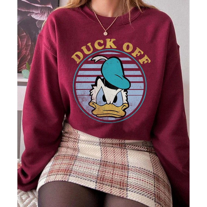 Retro 90s Donald Duck Off Shirt Disney Grumpy Duck T-shirt Magic Kingdom Park Walt Disney World Tee Disneyland Trip Funny Gift - 3.jpg