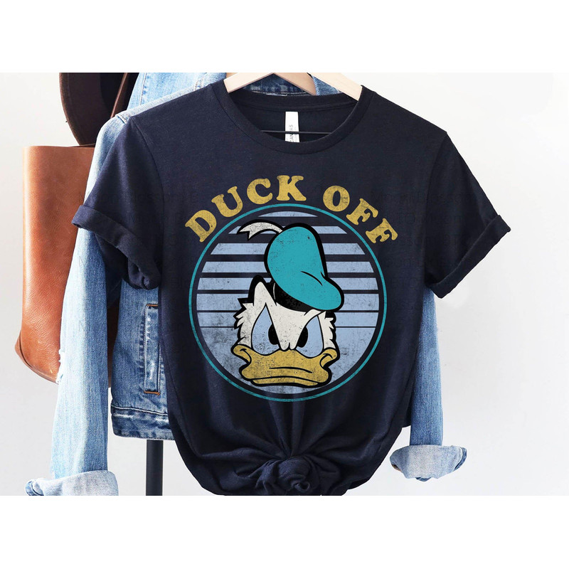 Retro 90s Donald Duck Off Shirt Disney Grumpy Duck T-shirt Magic Kingdom Park Walt Disney World Tee Disneyland Trip Funny Gift - 4.jpg