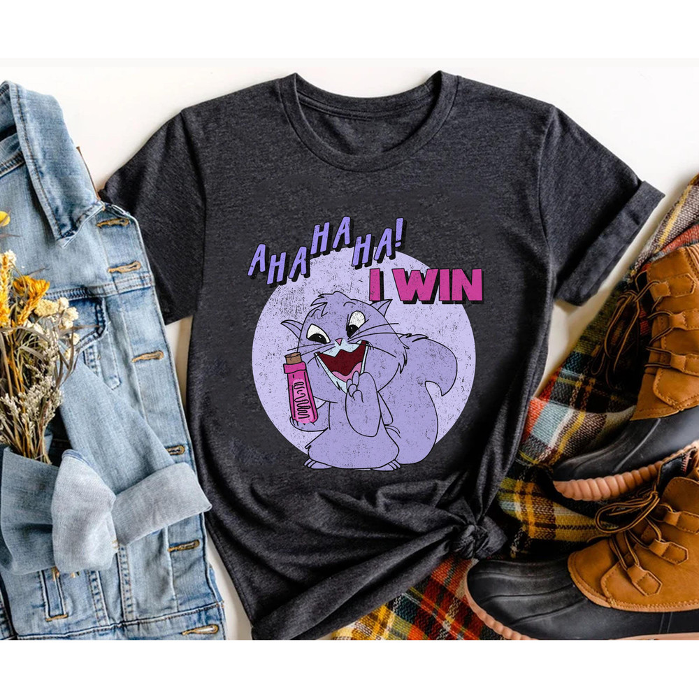 Retro 90s Emperor's New Groove Yzma Cat Ahaha I Win Sweatshirt Disney Family Vacation Shirt Disneyland Trip Magic Kingdom Holiday Gift - 4.jpg