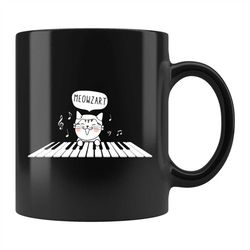 funny piano mug, pianist mug, pianist gift, piano gift, piano lover gift, cat mug, cat lover gift, cat piano mug, pianis