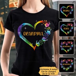 grandma shirt, grandma heart shirt, custom grandma shirt, gift for grandma, grandma birthday tee, shirts for women, gran