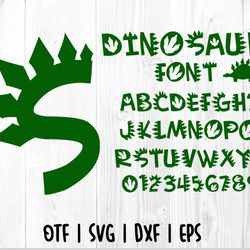 dinosaur font otf, dinosaur alphabet letters svg, dinosaur silhouette svg / dinosaur cut files for cricut and silhouette