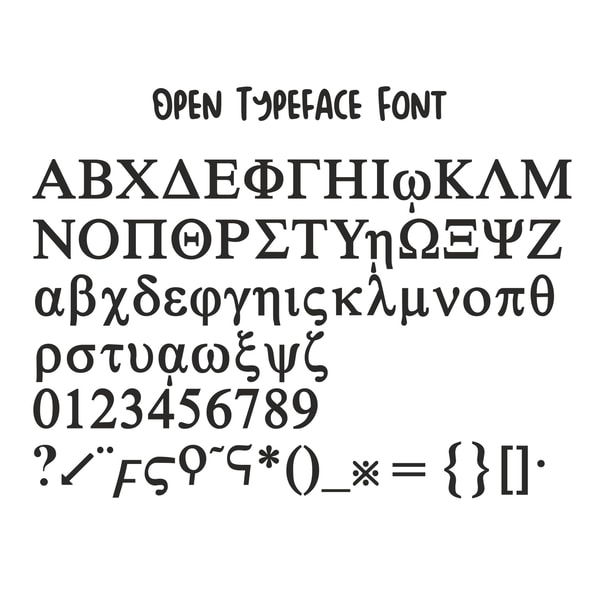 Greek Font OTF & Greek vector letters SVG | Greek Alphabet S | Inspire ...