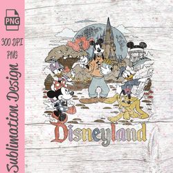 disneyland resort digital, retro disneyland 2023 trip 2 side png, disneyland 100 years of wonder shirt png digital downl