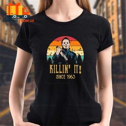 michael myers shirts, horror movie shirts, scary halloween shirt, horror movie characters, michael myers gifts, horror t