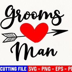grooms man svg, wedding svg, mrs svg, digital cut file, wedding cut file, hand lettered wedding svg, bride cut file