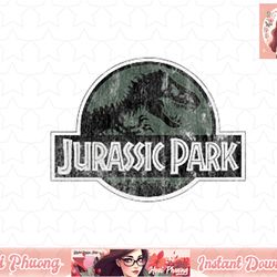 Jurassic Park Left Chest Olive Green Logo Graphic png, instant download