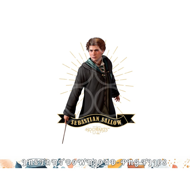 Harry Potter Hogwarts Legacy Sebastian Sallow Slytherin png, digital download copy.jpg