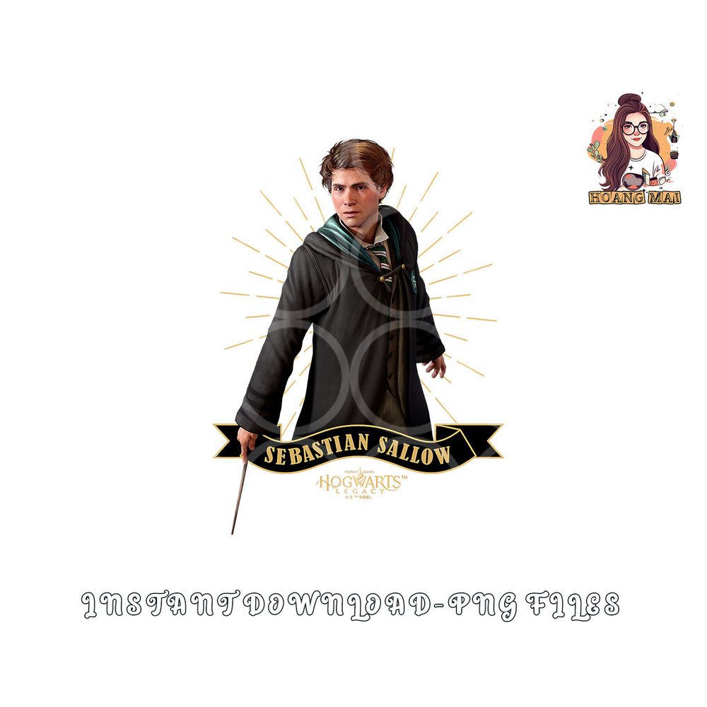 Harry Potter Hogwarts Legacy Sebastian Sallow Slytherin png, digital download copy.jpg