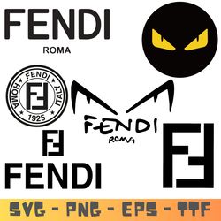 Fendi Logo SVG, Fendi PNG, Fendi Symbol, Fendi Logo Transparent, fashion brand svg logo.