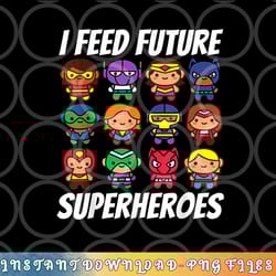 i feed future superheroes school lunch lady squad png, digital download