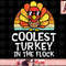Kids Coolest Turkey In The Flock Toddler Boys Thanksgiving Kids png, instant download.jpg