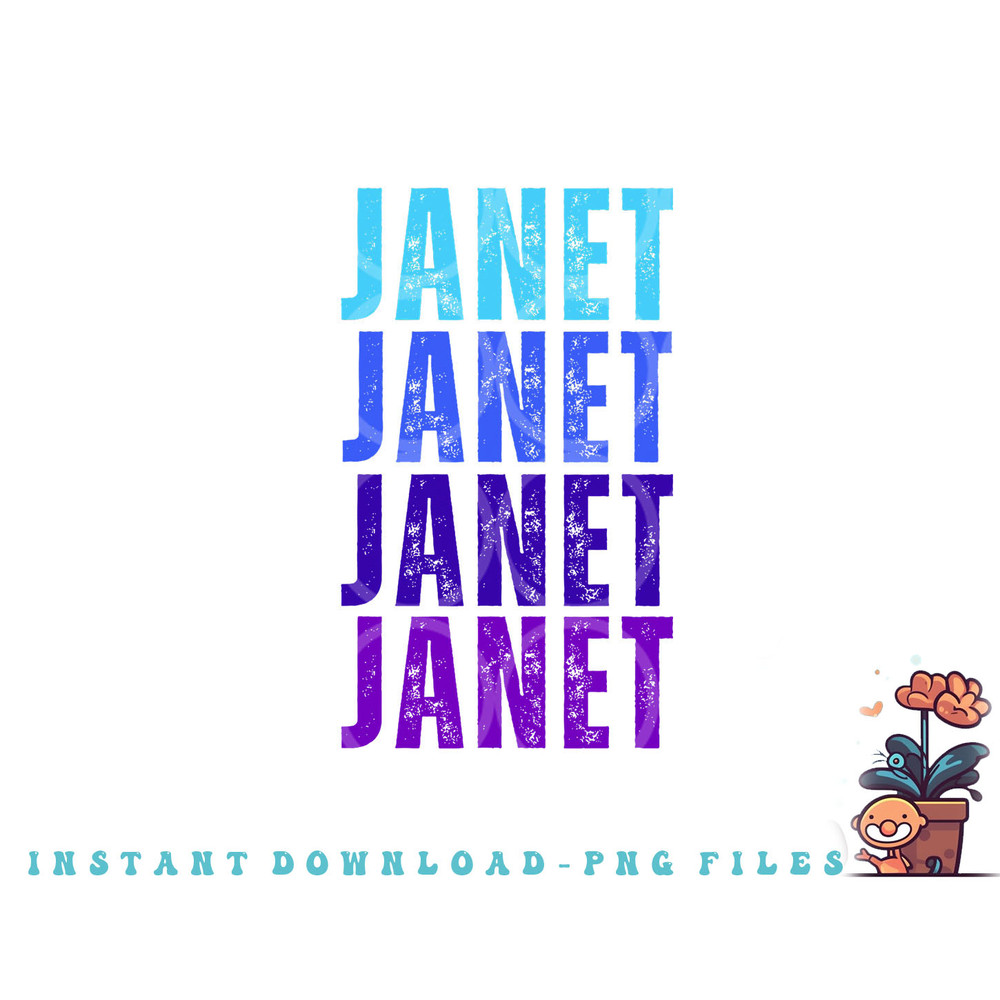 I Love Janet Pattern First Name Janet png, digital download copy.jpg
