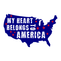 my heart belongs svg, 4th of july svg, independence day svg, american svg, patriotic svg, usa flag svg digital download