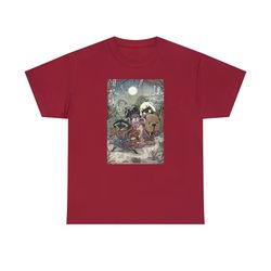 rocket racoon, lylla, teefs, floor gotg guardian of the galaxy in japanese classic style heavy cotton tee