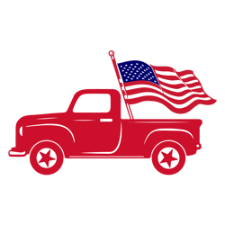 america truck svg, 4th of july svg, independence day svg, american svg, patriotic svg, usa flag svg digital download